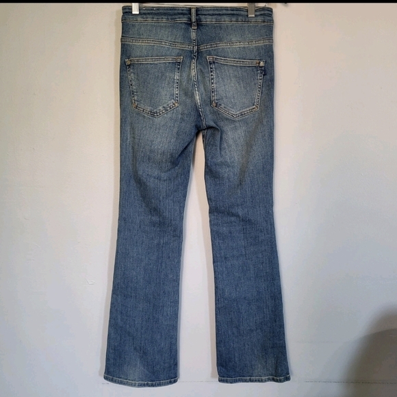 Pilcro Anthropologie The Demilune Boot Stretch Denim Jeans Mid Size 27 - Picture 4 of 10